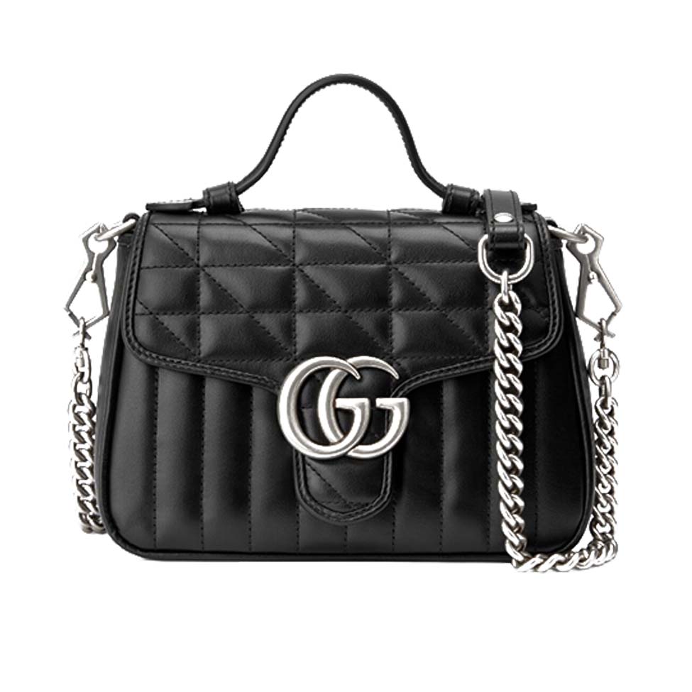 GUCCI GG MARMONT MINI TOP HANDLE BAG ‎583571  (21*15.5*8cm)